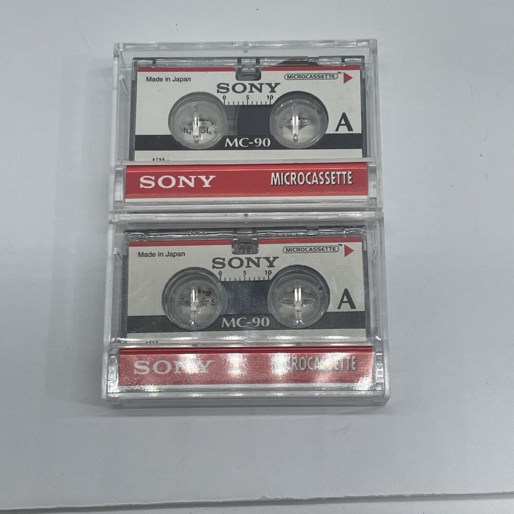 SONY MICROCASSETTE MC 90 90 MINUTES LOT OF 2